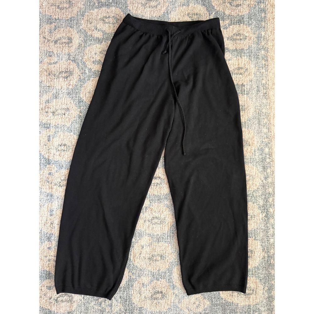 Anthropologie Elevated Sweater Lounge Black Pants Size Large Excellent Condition